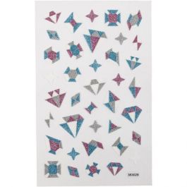 Glitter Stickers, diamonds, 10x16 cm, 1 sheet [HOB-280021]