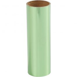 Deco Foil, green, W: 15,5 cm, thickness 0,02 mm, 50 cm/ 1 roll [HOB-283565]