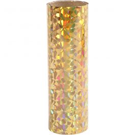 Deco Foil, gold, W: 15,5 cm, thickness 0,02 mm, 50 cm/ 1 roll [HOB-283568]