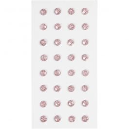 Rhinestones, light red, D 8 mm, 32 pc/ 1 pack [HOB-283809]