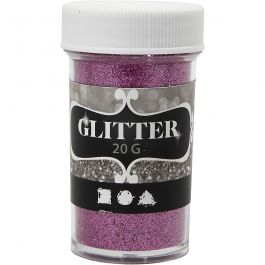 Glitter, pink, 20 g/ 1 tub [HOB-284284]