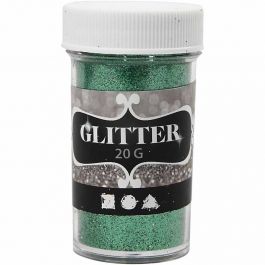 Glitter, green, 20 g/ 1 tub [HOB-284287]