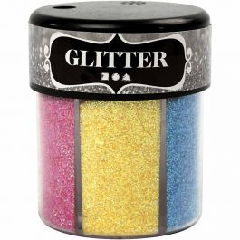 Glitter, assorted colours, 6x13 g/ 1 tub [HOB-28430]