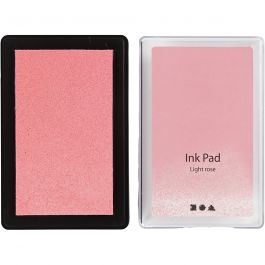 Ink Pad, light rose, H: 2 cm, size 9x6 cm, 1 pc [HOB-285331]
