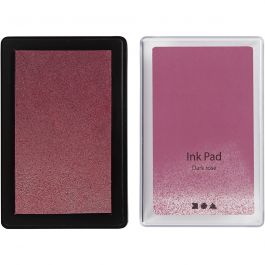 Ink Pad, dark rose, H: 2 cm, size 9x6 cm, 1 pc [HOB-285332]