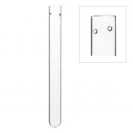 Glass Test tube 2cm diameter 20cm high, with 2 holes (set of 12 pcs) [IFS-29113]