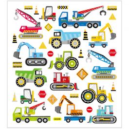 Stickers, build cars, 15x16,5 cm, 1 sheet [HOB-29175]