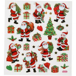 Stickers, traditional Christmas designs, 15x16,5 cm, 1 sheet [HOB-291851]