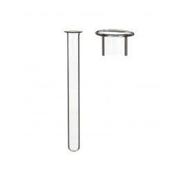Glass Test tube 2cm diameter 20cm high, with ring (set of 12 pcs) [IFS-29203]