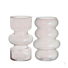 Flower vase Ø10 cm H: 18 cm Pearl (6 Pcs) [IFS-29929]