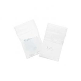 Grip Seal Bags with Write-on-Panel 4x5cm PE 50 micron (100 pieces) [2WE1H2]