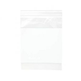 Grip Seal Bags with Write-on-Panel 15x15cm PE 50 micron (100 pieces) [2WE66]