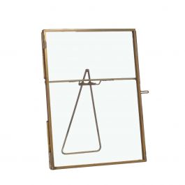 Frame for dried flowers etc. brass 18cm high (4 pcs.) [IFS-30250]