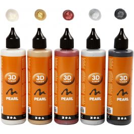 3D Liner, metallic colours, 5x100 ml/ 1 pack [HOB-30385]