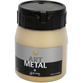 Craft paint metallic, light gold, 250 ml/ 1 bottle [HOB-30700]