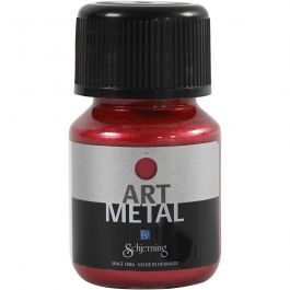 Craft paint metallic, lava red, 30 ml/ 1 bottle [HOB-307150]