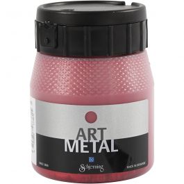 Craft paint metallic, lava red, 250 ml/ 1 bottle [HOB-30715]