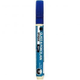 Glass & Porcelain Marker, dark blue, line 2-4 mm, opaque, 1 pc [HOB-31322]