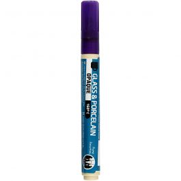 Glass & Porcelain Marker, purple, line 2-4 mm, opaque, 1 pc [HOB-31328]