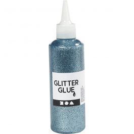 Glitter Glue, light blue, 118 ml/ 1 bottle [HOB-31826]