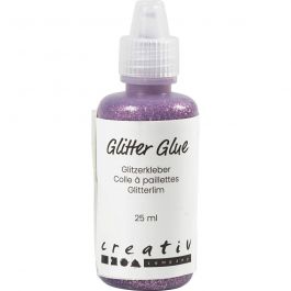 Glitter Glue, purple, 25 ml/ 1 bottle [HOB-318270]