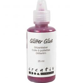 Glitter Glue, pink, 25 ml/ 1 bottle [HOB-318280]