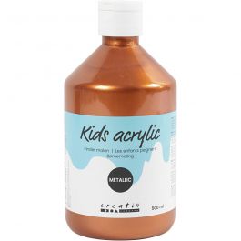 School acrylic paint metallic, metallic copper, metallic, 500 ml/ 1 bottle [HOB-32226]