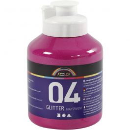 A-Color Acrylic Paint, pink, pink - glitter, 500ml [HOB-32507]