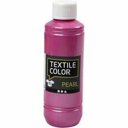 Textile Color Paint, cyclamen, mother of pearl, 250 ml/ 1 bottle [HOB-33717]