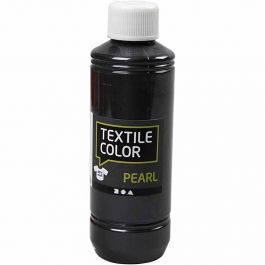Textile Color Paint, grey, mother of pearl, 250 ml/ 1 bottle [HOB-33739]