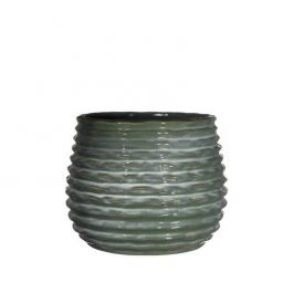 Pot Dark Green Rise Ø10 x h: 13,5 cm (6 Pcs) [IFS-33954]