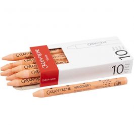 Neocolor I Crayons, salmon (051), L: 10 cm, thickness 8 mm, 10 pc/ 1 pack [HOB-34018]