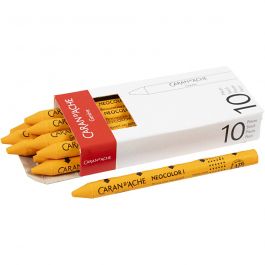 Neocolor I Crayons, orange (030), L: 10 cm, thickness 8 mm, 10 pc/ 1 pack [HOB-34023]