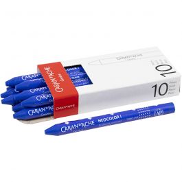 Neocolor I Crayons, ultramarine (140), L: 10 cm, thickness 8 mm, 10 pc/ 1 pack [HOB-34030]