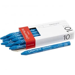 Neocolor I Crayons, cobalt blue (160), L: 10 cm, thickness 8 mm, 10 pc/ 1 pack [HOB-34031]