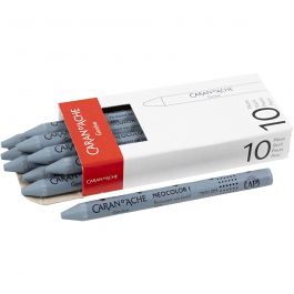 Neocolor I Crayons, grey (005), L: 10 cm, thickness 8 mm, 10 pc/ 1 pack [HOB-34037]