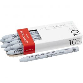 Neocolor I Crayons, light grey (003), L: 10 cm, thickness 8 mm, 10 pc/ 1 pack [HOB-34038]