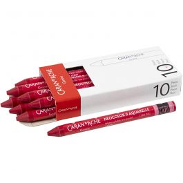 Neocolor II, carmine (080), L: 10 cm, 10 pc/ 1 pack [HOB-34069]