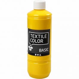 Textile Color Paint, primary yellow, 500 ml/ 1 bottle [HOB-34142]