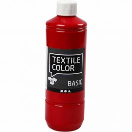 Textile Color Paint, red, 500 ml/ 1 bottle [HOB-34145]