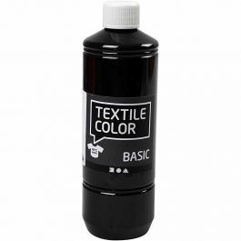 Textile Color Paint, black, 500 ml/ 1 bottle [HOB-34153]