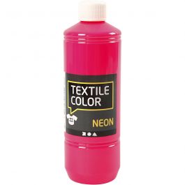Textile Color Paint, neon pink, 500 ml/ 1 bottle [HOB-34214]