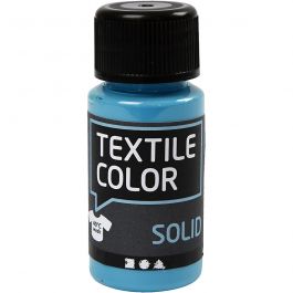 Textile Solid, turquoise blue, opaque, 50 ml/ 1 bottle [HOB-34221]