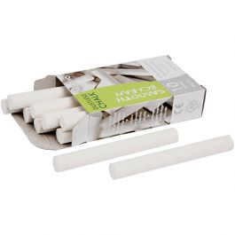 Chalkboard Chalk, white, L: 8 cm, D 10 mm, 10x10 pc/ 1 pack [HOB-34475]