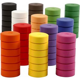 Watercolour, H: 16 mm, D 44 mm, refill, 72 pc/ 1 pack [HOB-34497]