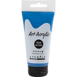 Pigment Art Acrylic Paint, cyan blue, opaque, 75 ml/ 1 bottle [HOB-35149]