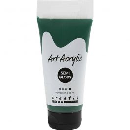 Pigment Art Acrylic Paint, forrest green, semi opaque, 75 ml/ 1 bottle [HOB-35153]