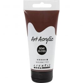Pigment Art Acrylic Paint, burnt umber, opaque, 75 ml/ 1 bottle [HOB-35156]