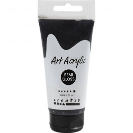 Pigment Art Acrylic Paint, mars black, opaque, 75 ml/ 1 bottle [HOB-35158]