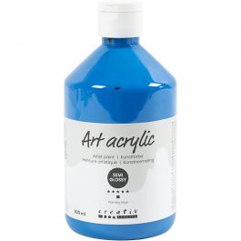 Pigment Art School Paint, primary blue, transparent, 500 ml/ 1 bottle [HOB-35406]